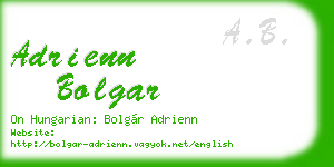 adrienn bolgar business card